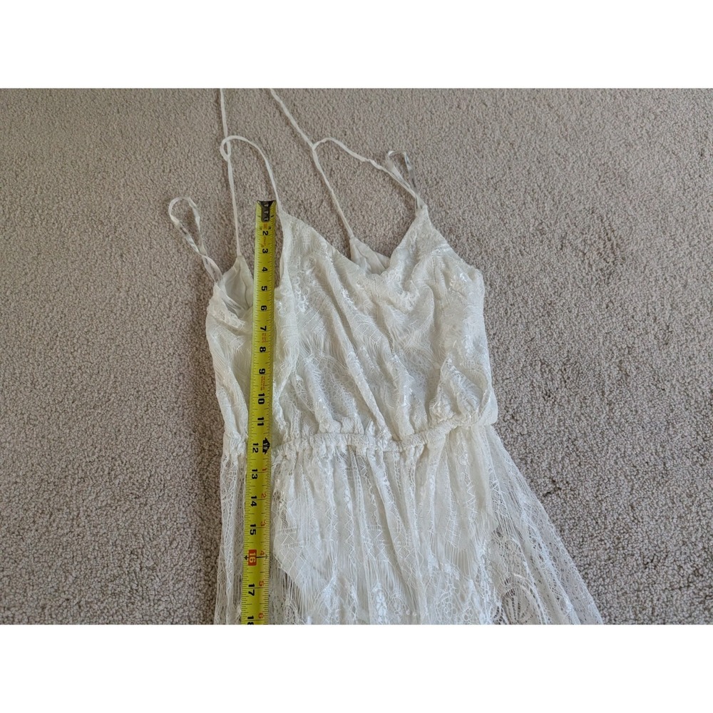 Minkpink Ivory White Lace Bodysuit Jumpsuit Size XS - Picture 10 of 13